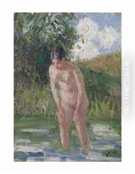 Baigneuse Les Pieds Dans L'eau - view 1