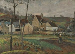 Paysage A L'hermitage, Pontoise (recto); La Baigneuse (verso)
