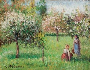 Pommiers En Fleurs, Eragny by Camille Pissarro