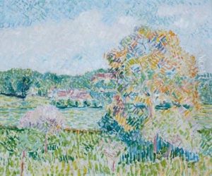 Le Grand Noyer A Eragny, Automne by Camille Pissarro