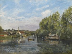 La Seine A Port-marly by Camille Pissarro