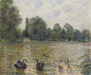 Piece D'eau A Kew, Londres by Camille Pissarro