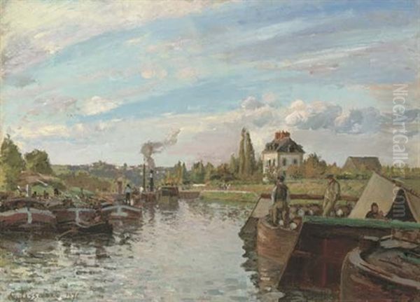 Peniches Sur La Seine A Bougival - view 1