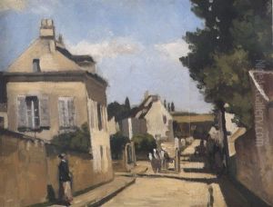 Rue De Village by Camille Pissarro