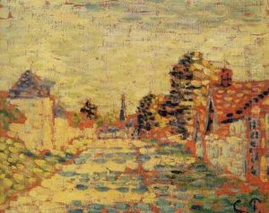Entree Du Village D'eragny by Camille Pissarro