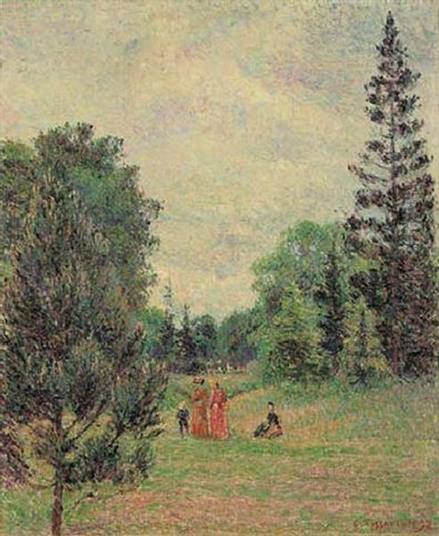 Jardin De Kew, Le Carrefour Pres De L'etang - view 1