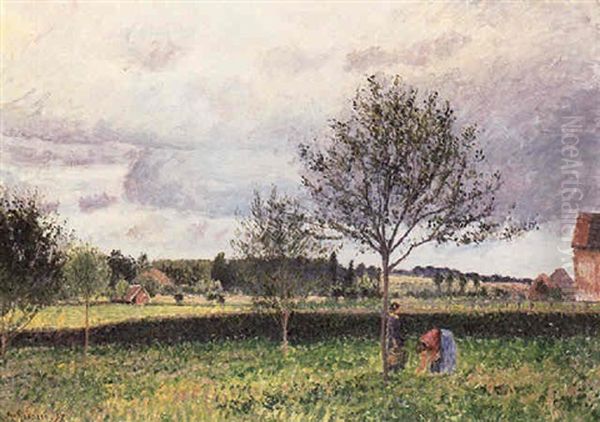Paysage A Eragny, Le Pre - view 1