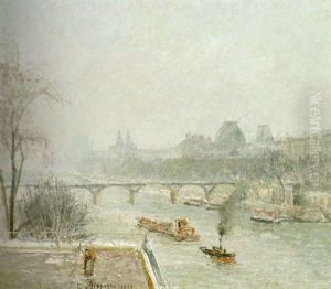 Le Louvre, Matin, Effet De Neige