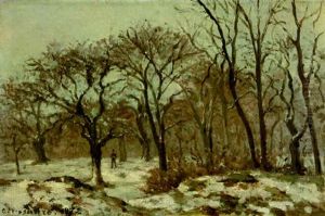 Bois De Chataigniers En Hiver, Louveciennes