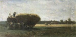 La Moisson by Camille Pissarro