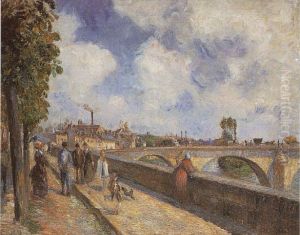 Le Pont De Pontoise by Camille Pissarro