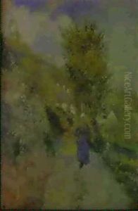 La Sente Du Chou, Pontoise by Camille Pissarro