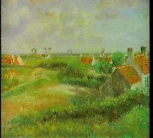 Vue De Zevekote, Knokke Sur Mer, Belgique by Camille Pissarro