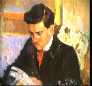 Portrait De Rodo Pissarro Lisant