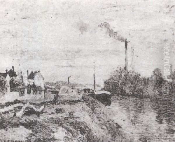 Le Quai Du Pothuis A Pontoise (hermitage) - view 1