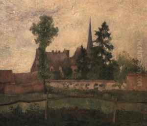 L'eglise Et La Ferme D'eragny