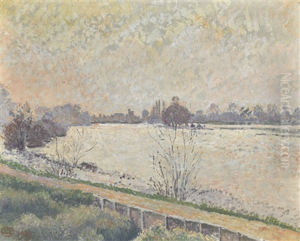 High Tide On The Thames, Kew - view 1