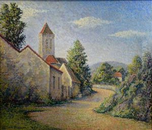 A Country Lane by Lucien Pissarro