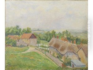 Phippens Cottage, Hewood Green by Lucien Pissarro