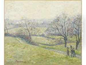 Epping, April by Lucien Pissarro