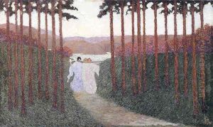 Femmes Sur Un Chemin by Lucien Pissarro