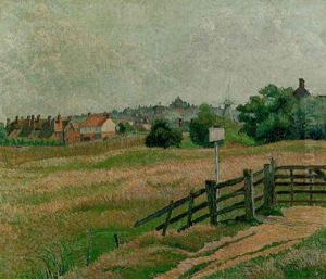 Rye From Coldborough Brickfield (sunny Morning) by Lucien Pissarro