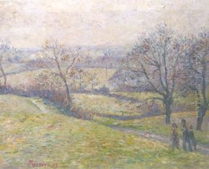 Epping, April by Lucien Pissarro