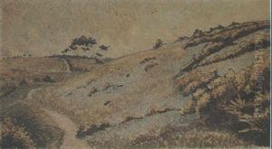 Horseman Hill, Lyme Regis by Lucien Pissarro