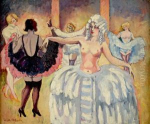 Au Cabaret, Danses A Demies-nues by Ludovic Rodo Pissarro