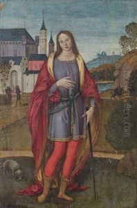 Saint Martin Of Tours by Gerino da Pistoia