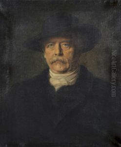 Portrat Otto Von Bismarck Mit Schwarzem Hut Portrat Otto Von Bismarck Mit Schwarzem Hut