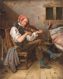 Der Geigenspieler by Eduard Karl Gustav Lebrecht Pistorius