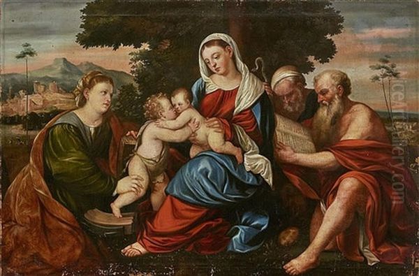 The Virgin With Child, John The Baptist, St. Catherine And St. Hieronymus - view 1