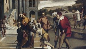 Die Ruckkehr Des Verlorenen Sohnes by Bonifazio Veronese