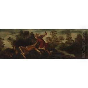 Mercury Slaying Argus by Bonifazio Veronese