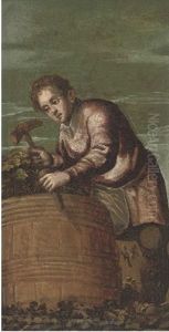 A Wine Harvester by Bonifazio Veronese