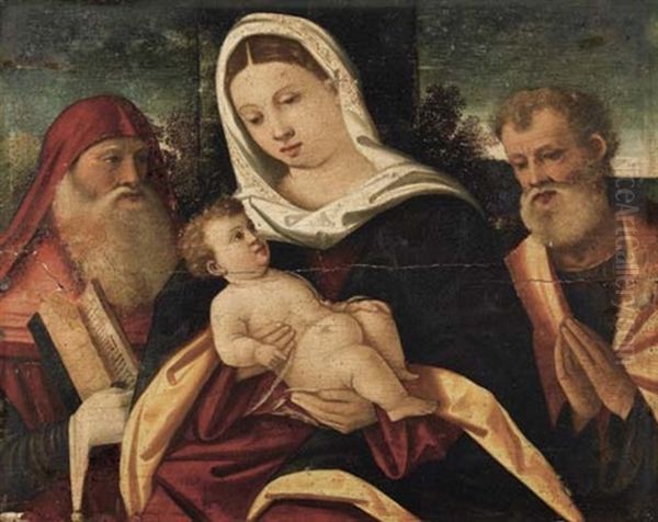 Maria Mit Kind, Heiligem Hieronymus Und Joseph - view 1