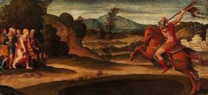 Die Heldentat Des Marcus Curtius by Bonifazio Veronese