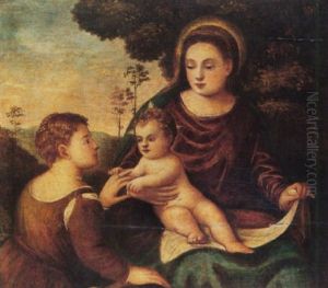 The Mystic Marriage Of Saint Catherine by Bonifazio Veronese