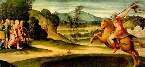 Heldentat Des Marcus Curtius by Bonifazio Veronese