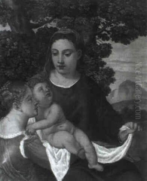 Madonna Col Bambino E Santa Caterina - view 1