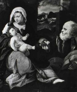 Riposo Durante La Fuga In Egitto by Bonifazio Veronese