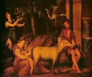 A Pastoral Landscape Possibly Depicting The Infancy Of      Jupiter