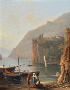 Veduta Di Vico Equense by Anton Sminck Pitloo