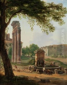 Romische Ansicht by Anton Sminck Pitloo