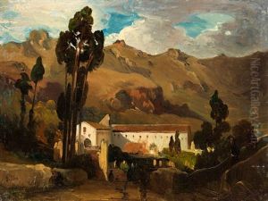 Landschaftsskizze by Anton Sminck Pitloo