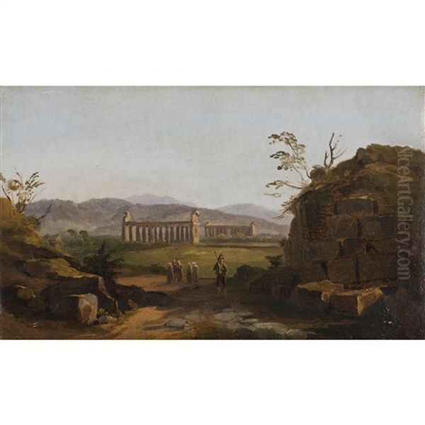 Les Deux Temples D"hera A Paestum - view 1