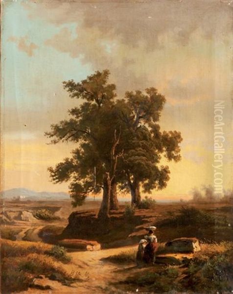 Paysage Aux Grands Arbres - view 1