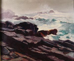 Coastal Surf, Monhegan, Maine by Abraham Jacobi Bogdanove