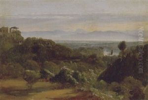 Paesagggio Napoletano Con Caseggiati by Anton Sminck Pitloo